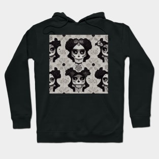 Variation of Catrina La Calavera Pattern Hoodie